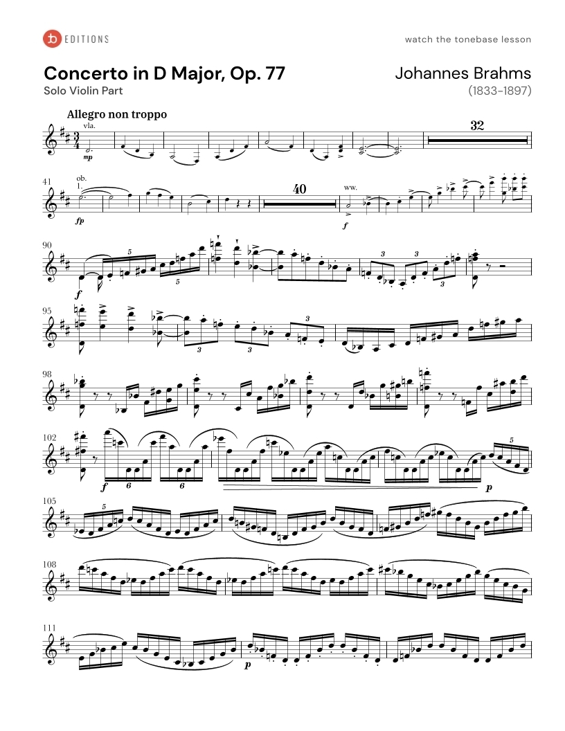 Free Violin Sheet Music Tonebase Violin