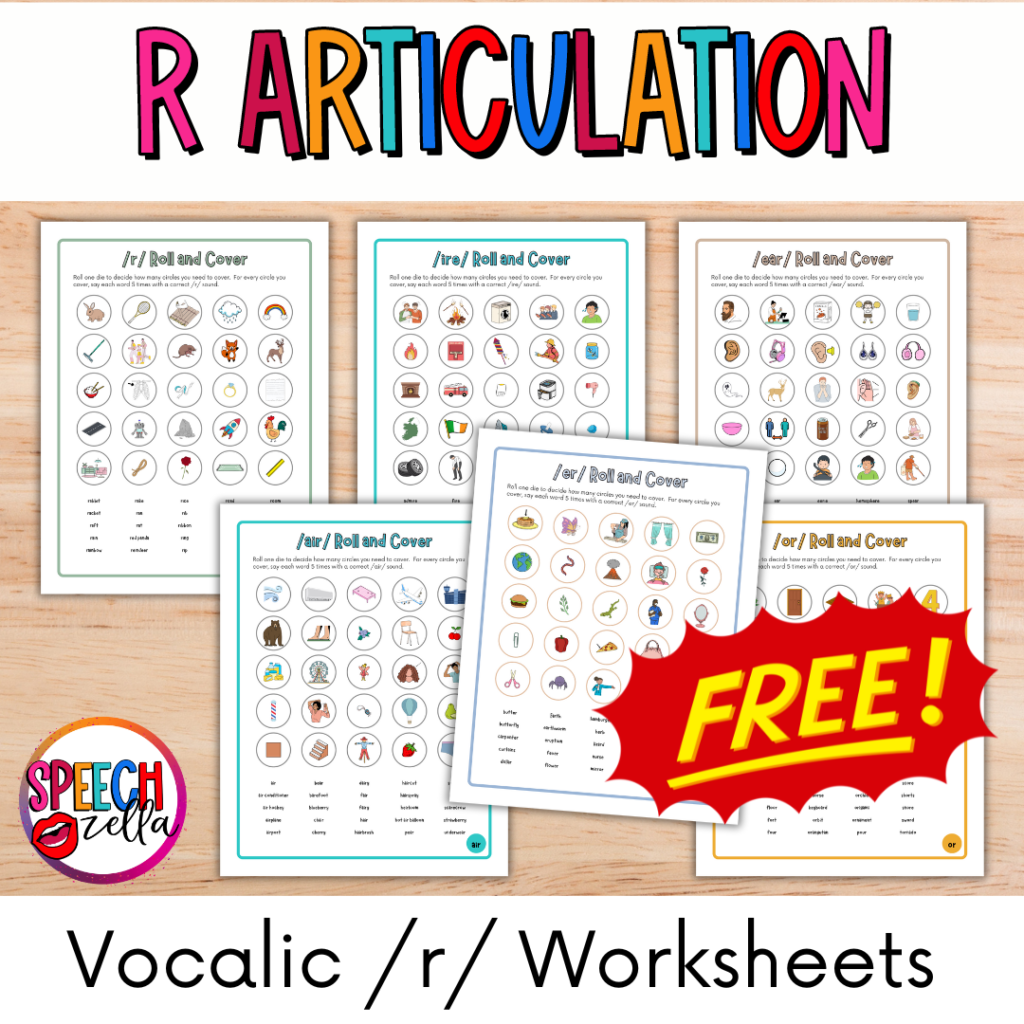 Free Vocalic R Worksheets For Articulation Therapy Speechzella Free Vocalic R Worksheets For Articulation Therapy Speechzella