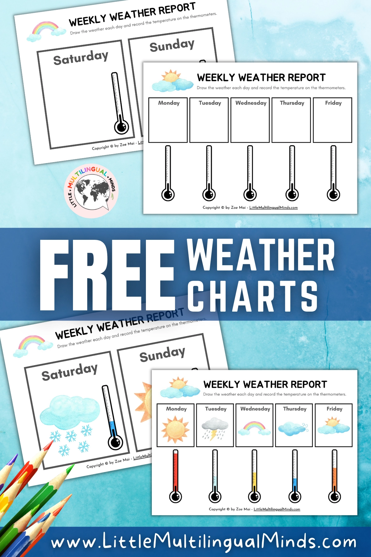 Printable Preschool Weather Chart