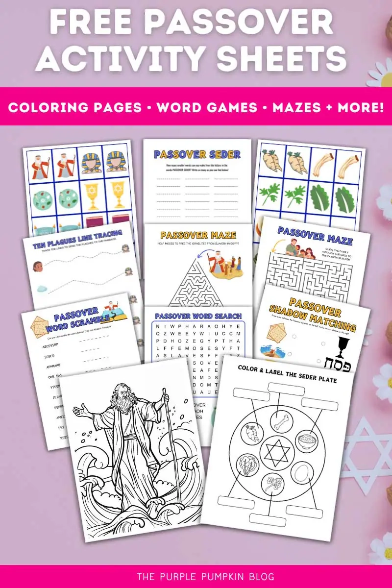 Printable Passover Activity Sheets Printable Passover Activity Sheets