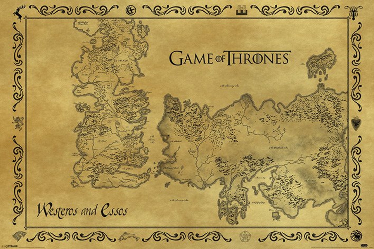 Printable Game Of Thrones Map Pdf