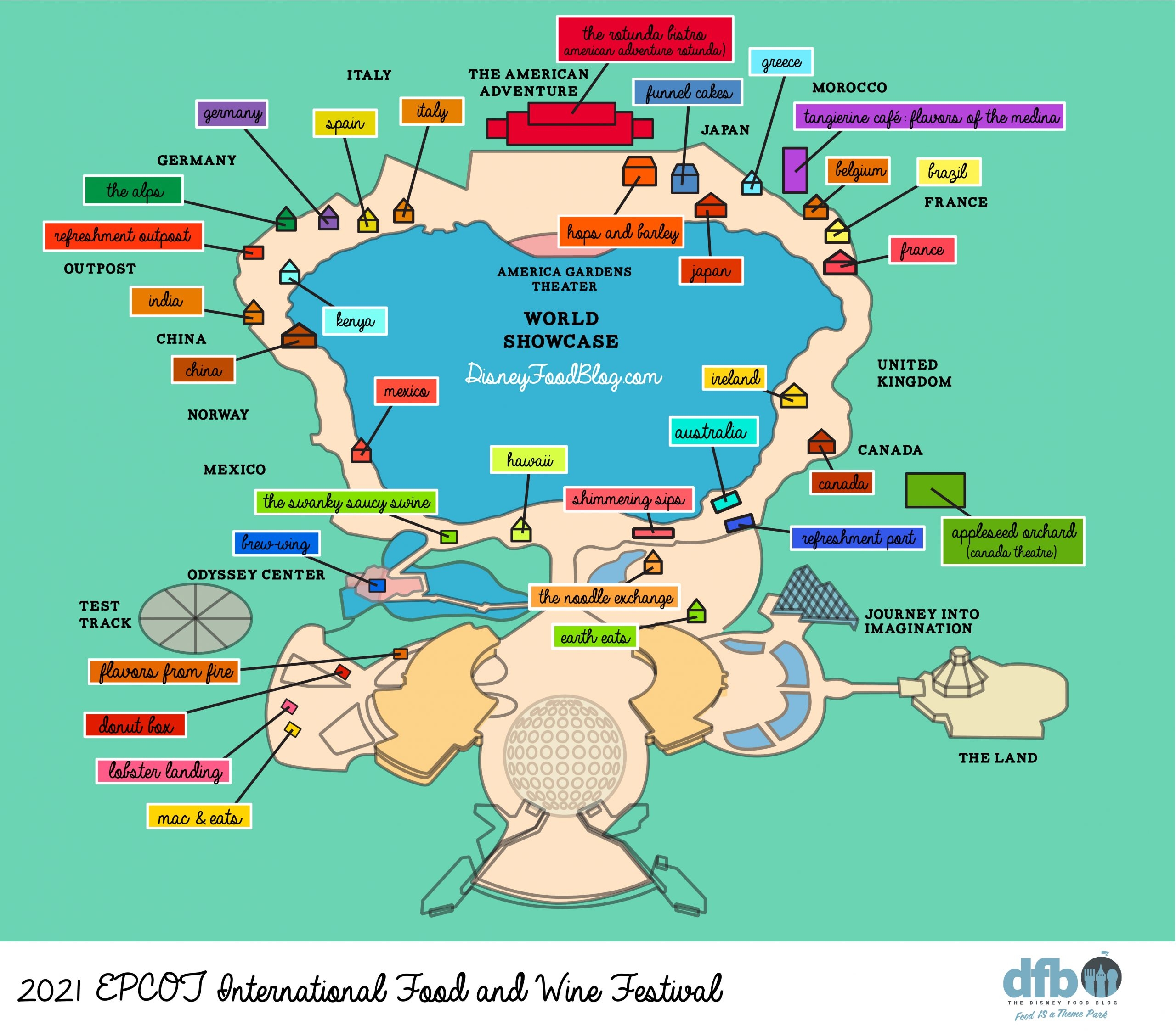 Get Your FREE DFB Exclusive 2021 EPCOT Food U0026 Wine Festival Printable Map Here The Disney Food Blog