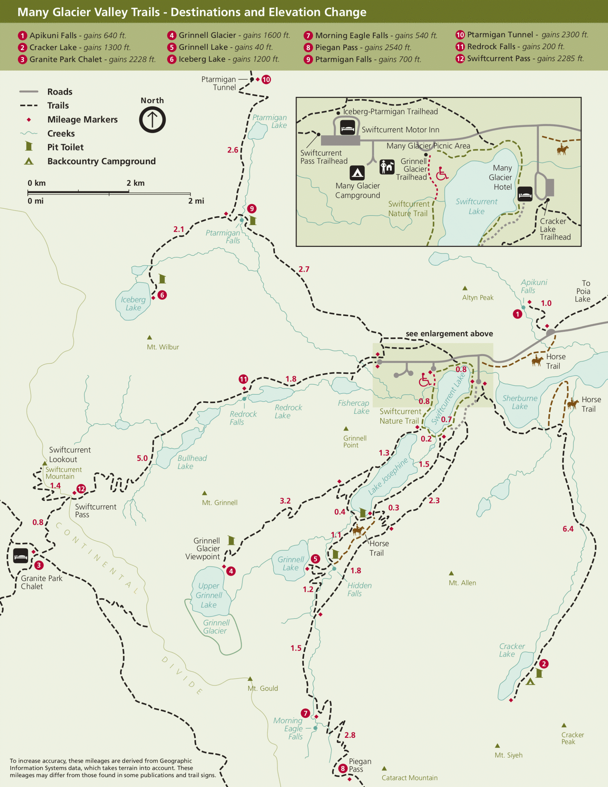 Glacier Maps NPMaps Free National Park Maps