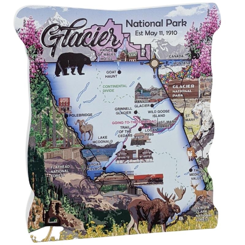 Printable Map Of Glacier National Park