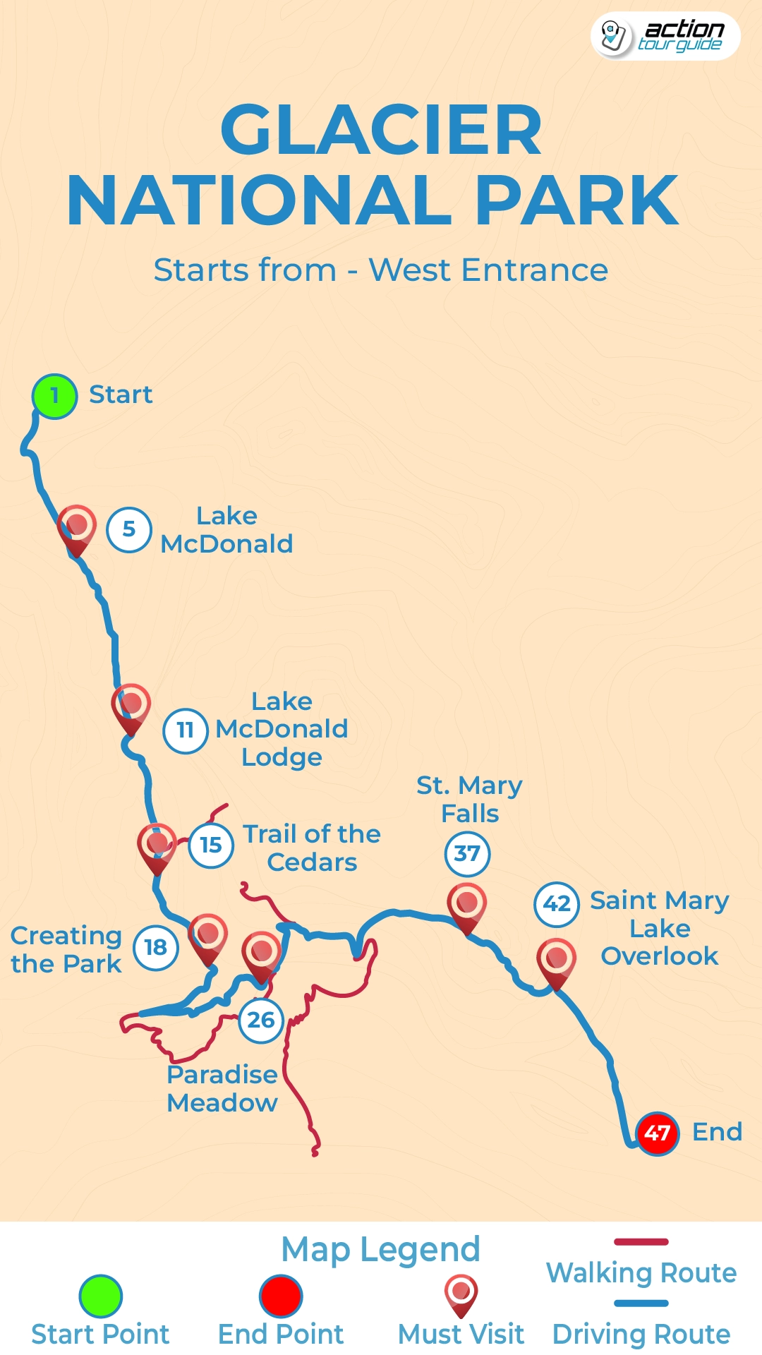 Glacier National Park Tour Self Guided Audio Driving Tour