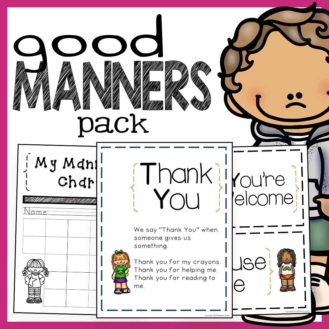 Good Manners Manners Posters Flash Cards And Reward Charts The Super Teacher