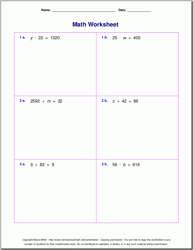 Grade 5 Multiplication Worksheets Grade 5 Multiplication Worksheets