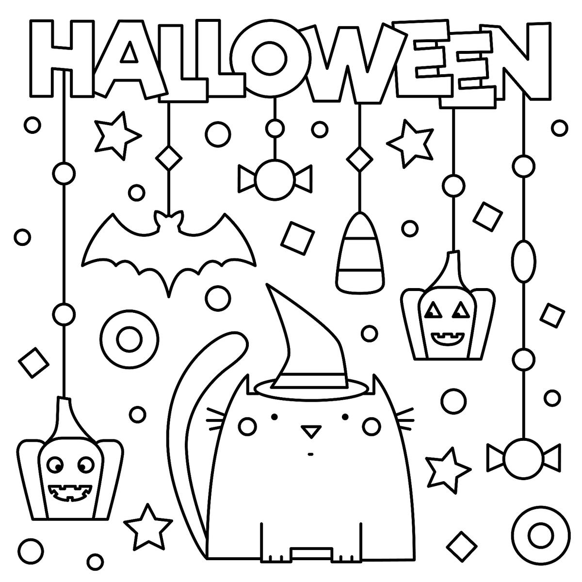 Halloween Printable Coloring Sheets