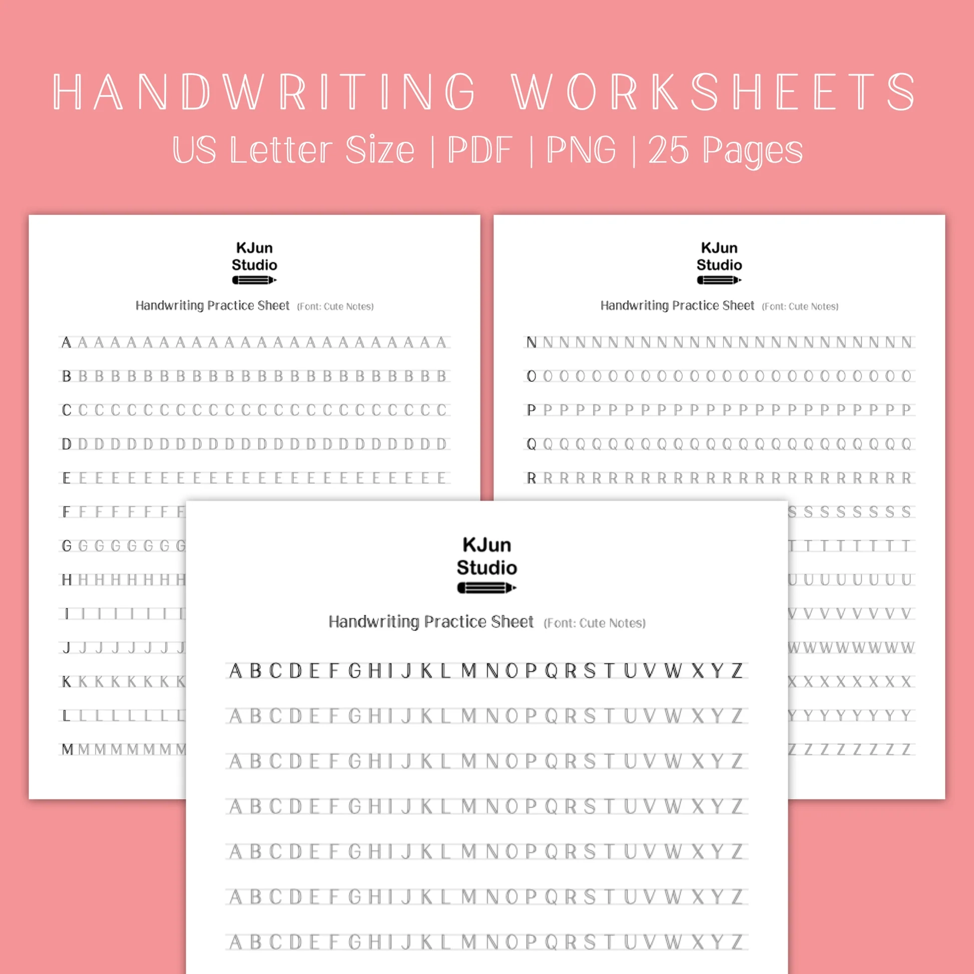 Printable Cute Handwriting Practice Sheets
