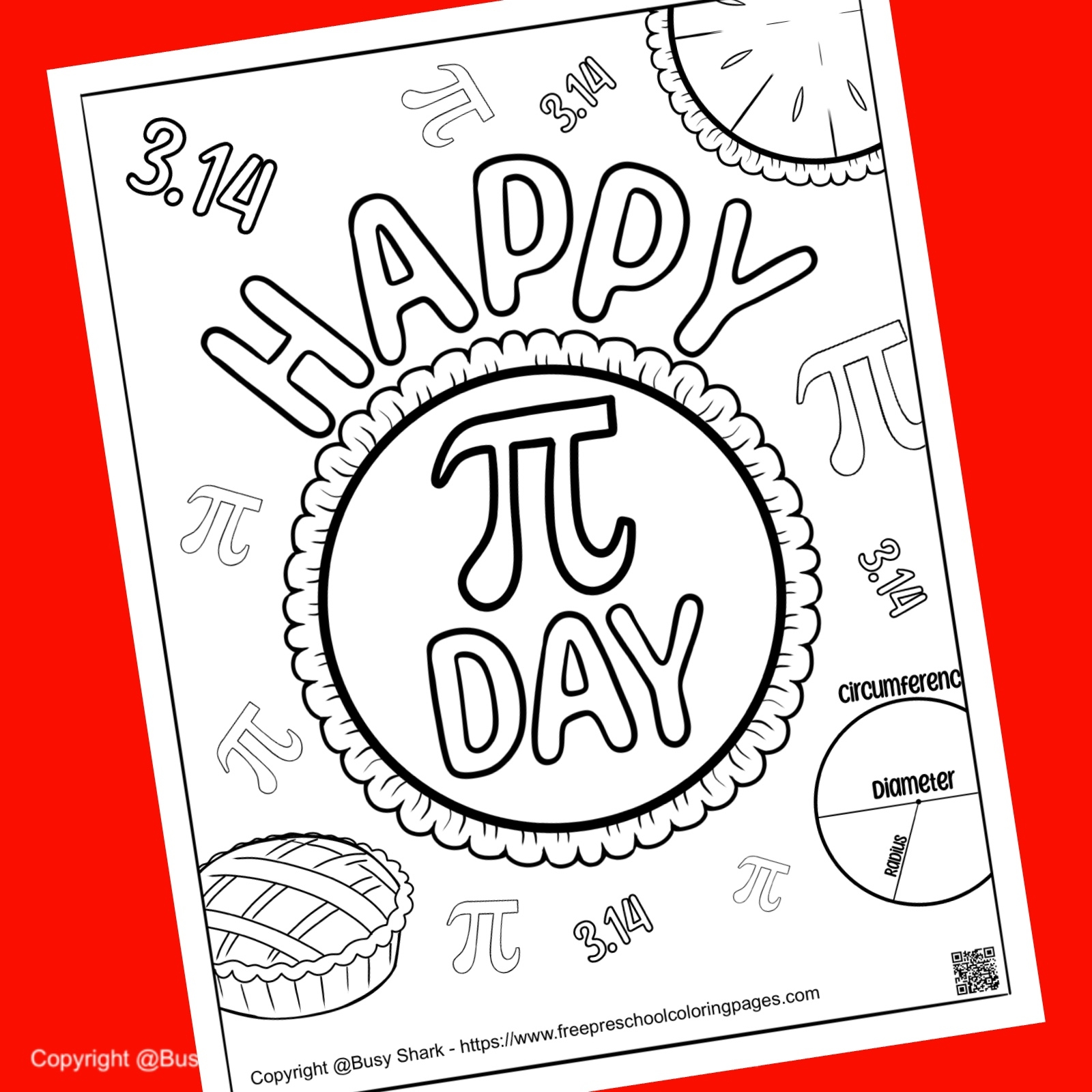 Printable Pi Day Coloring Sheets
