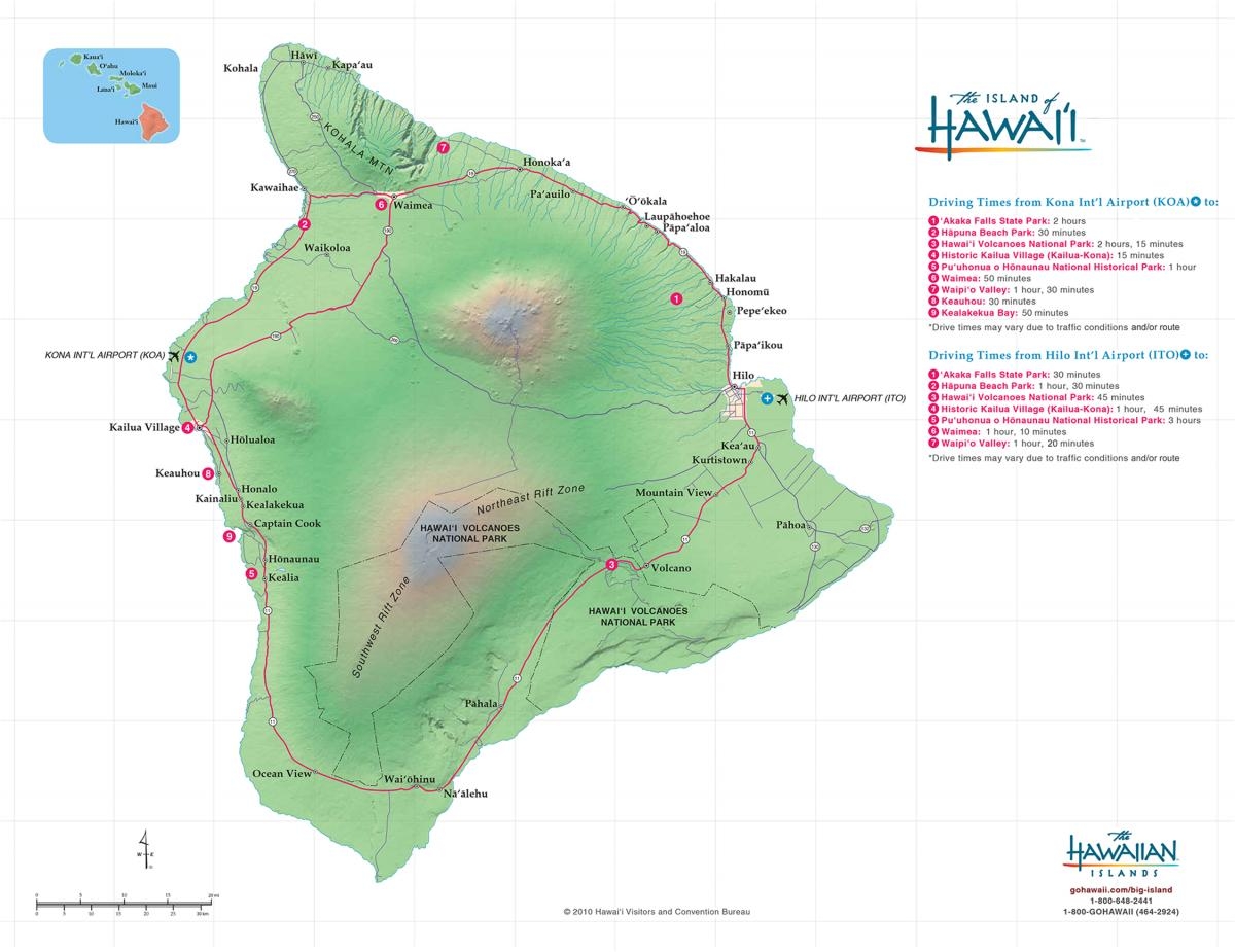 Big Island Map Printable