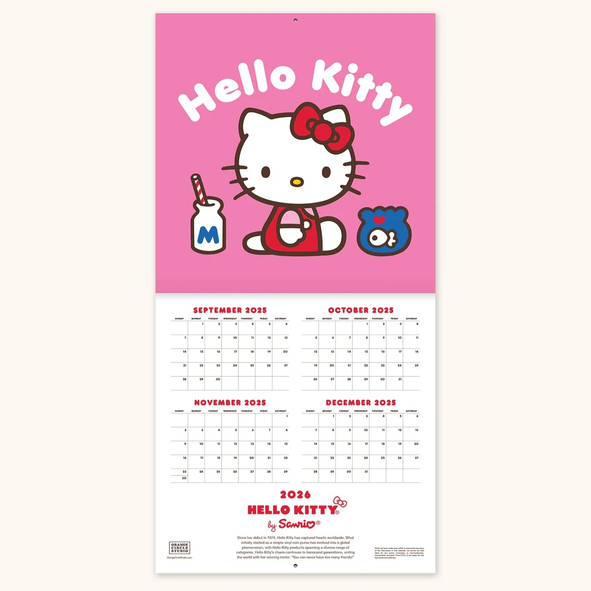 Sanrio 2026 Calendar Printable