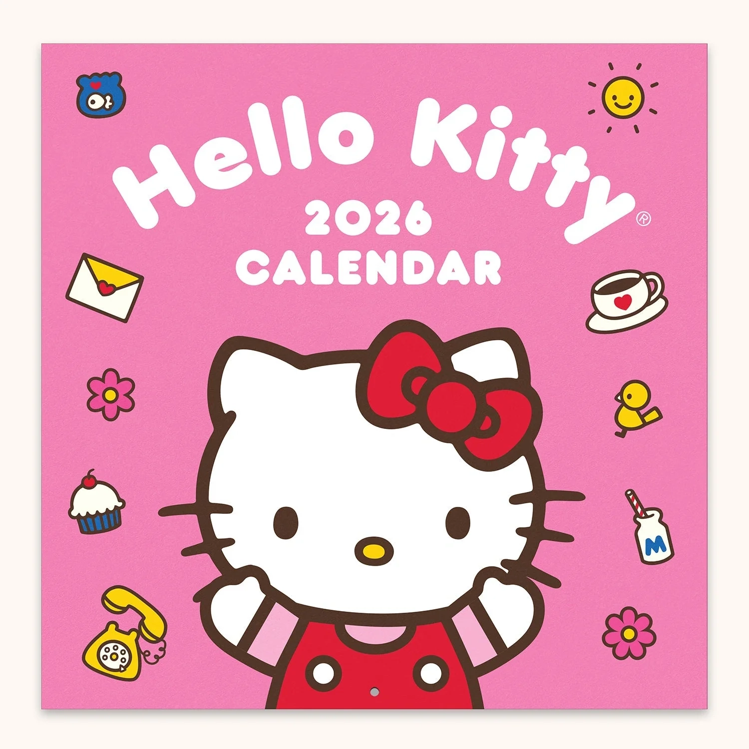 Hello Kitty X Studio Oh 2026 Playful Pink Wall Calendar