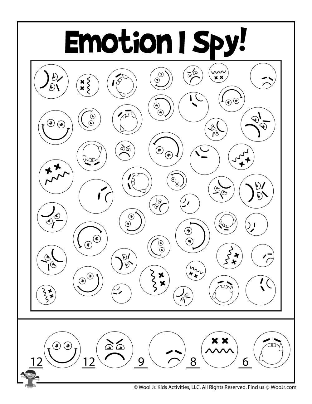Helping Kids Identify Emotions Worksheets Woo Jr Kids Activities Children s Publishing