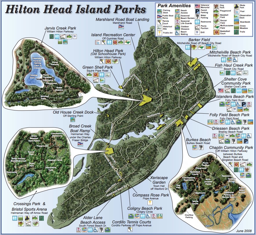 Hilton Head Island Maps Guide To Local Attractions And Hilton 