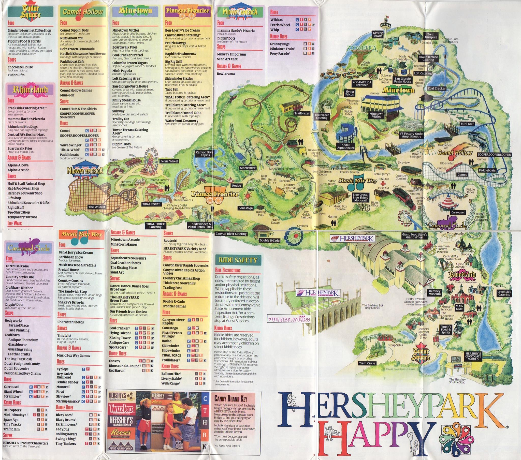 History Of Hersheypark Maps The Amusement Parkives History Of Hersheypark Maps The Amusement Parkives