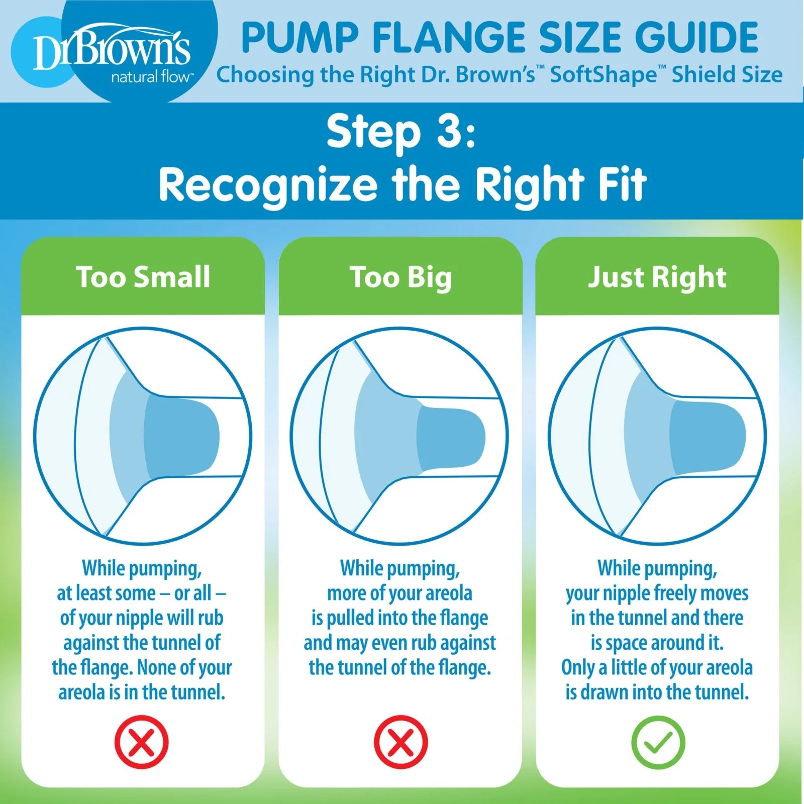 How To Find The Right Breast Pump Flange Size Dr Brown s How To Find The Right Breast Pump Flange Size Dr Brown s