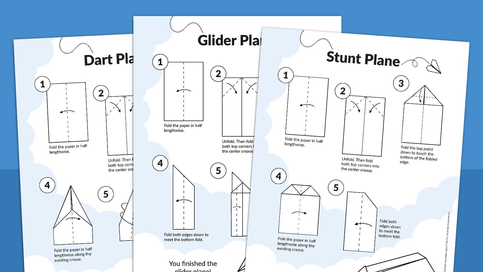 How To Make Paper Airplanes Free Printable 
