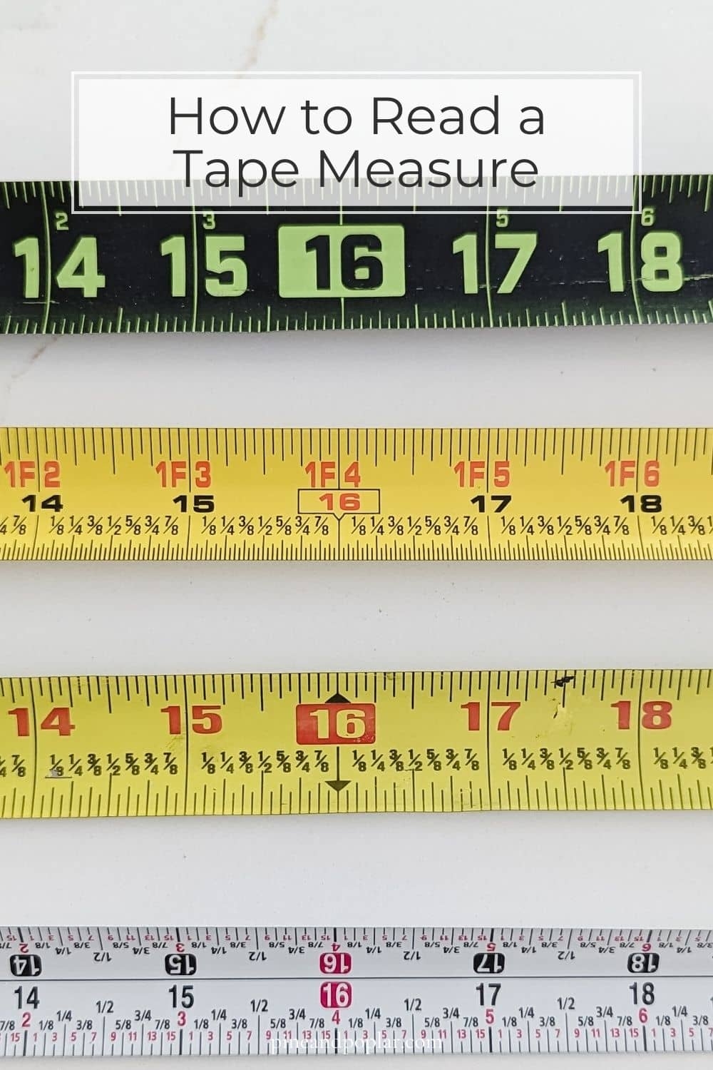 Printable Tape Measure Cheat Sheet