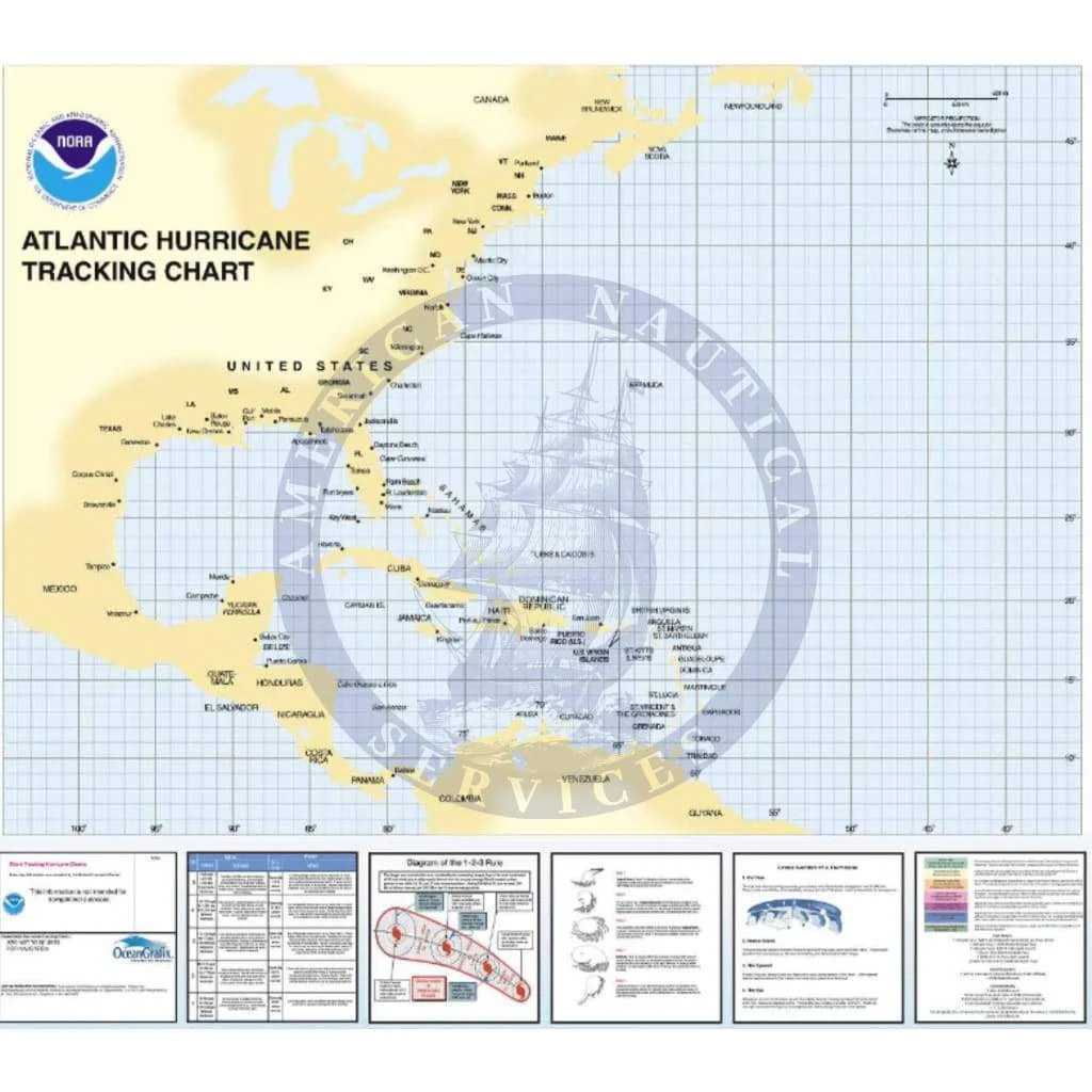 Printable Atlantic Hurricane Tracking Chart