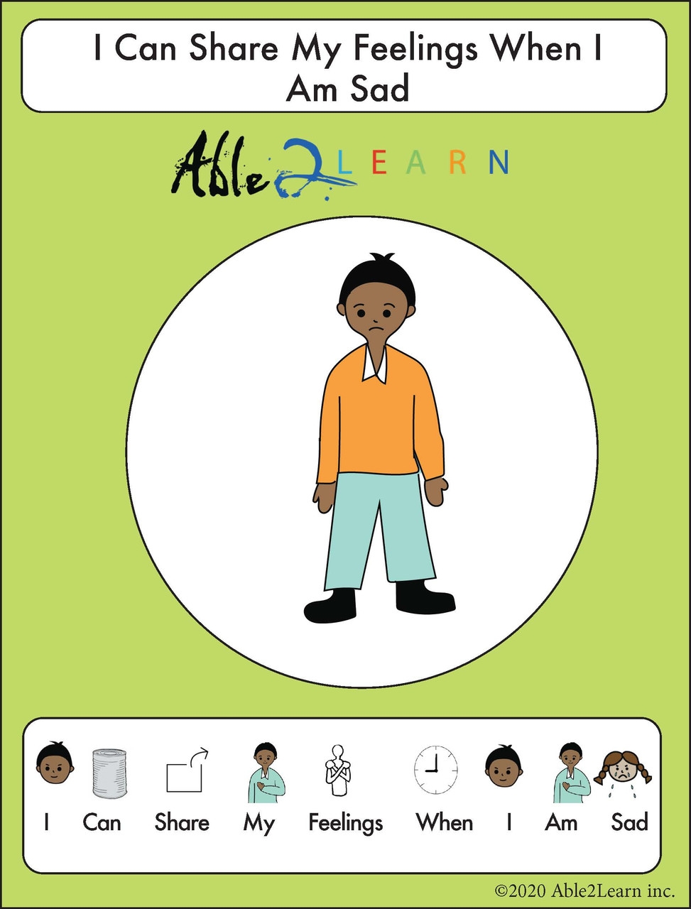 I Can Share My Feelings Boy Version Free Social Story 