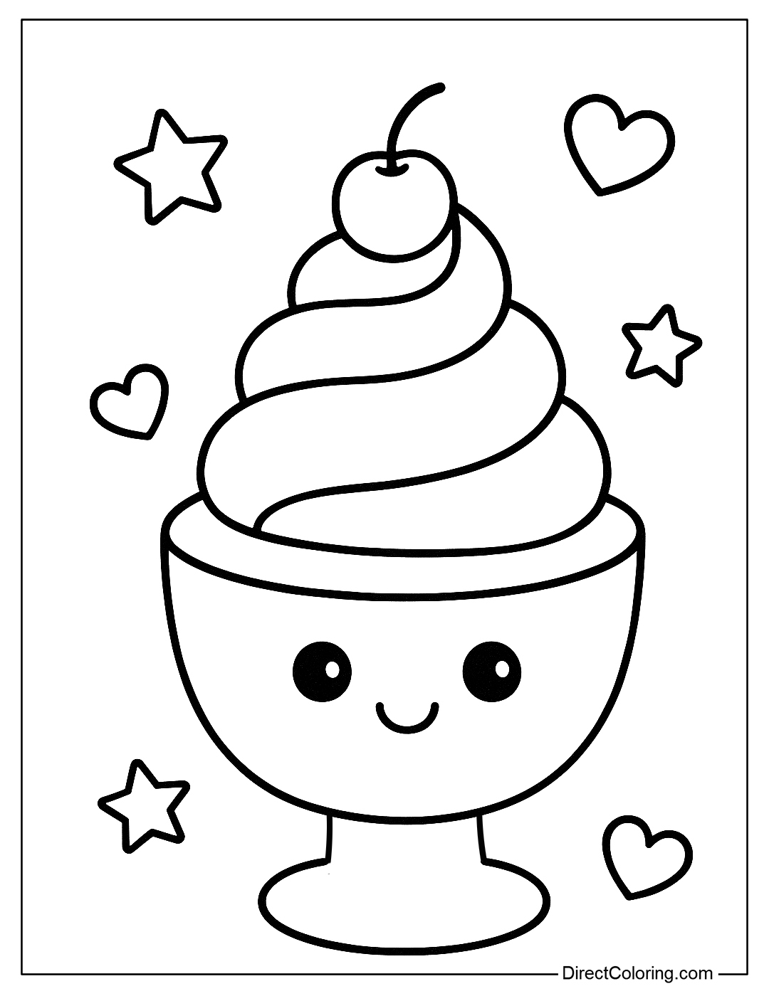 Ice Cream Coloring Pages Free PDF To Download And Print Ice Cream Coloring Pages Free PDF To Download And Print