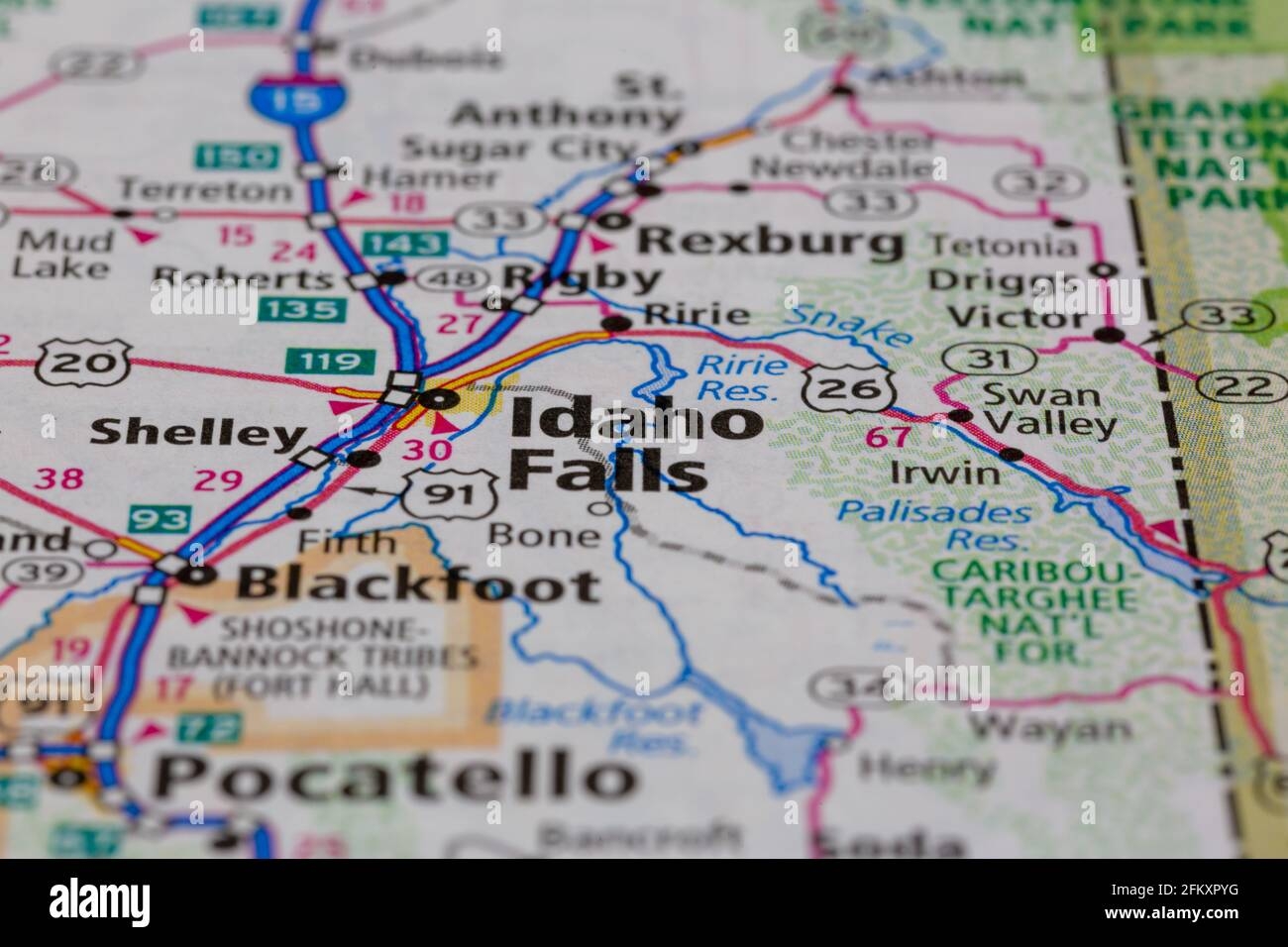 Printable Map Of Idaho Falls