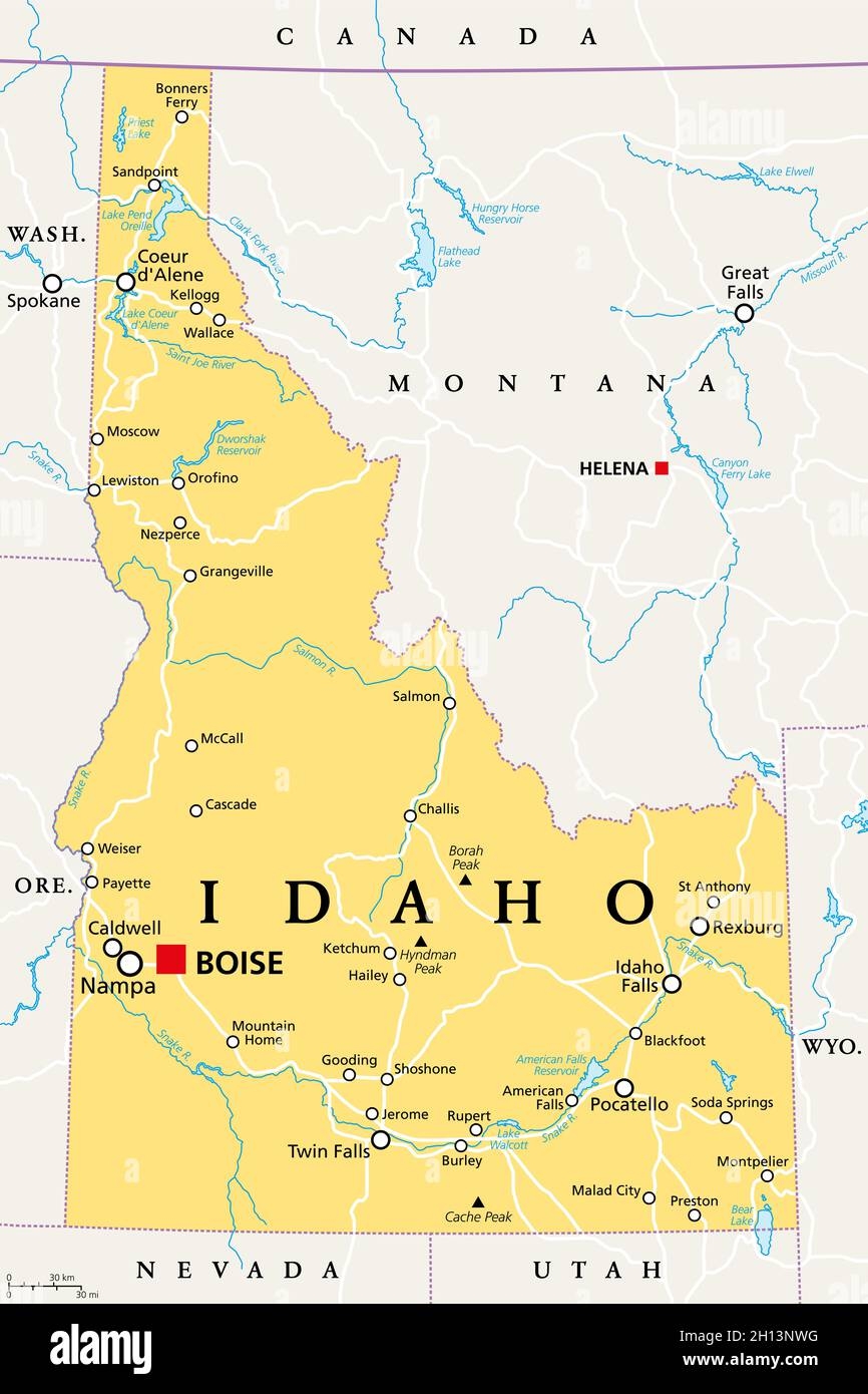 Idaho Falls Idaho Map Hi res Stock Photography And Images Alamy