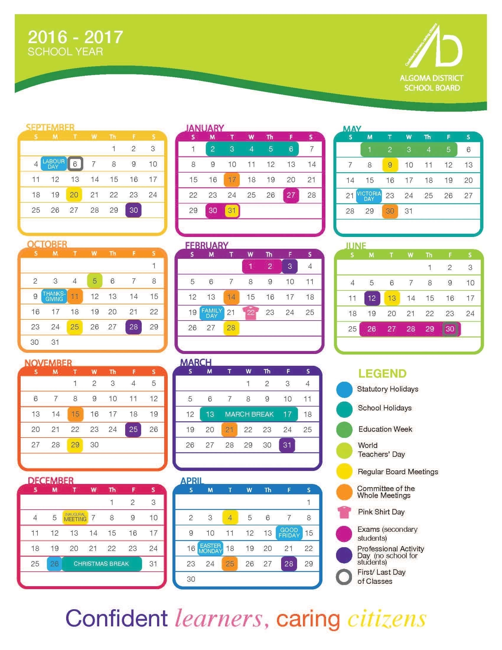 Incredible School Calendar District 196 Printable Blank Calendar Template