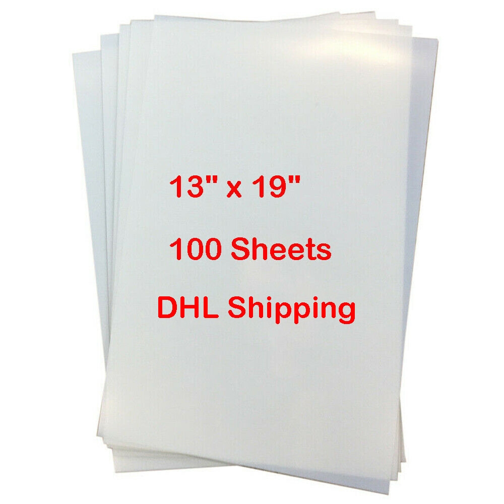 Inkjet Transparency Film Acetate Sheets 100 PK Waterproof Inkjet Film 13x19 Screen Printing Positive Silk Glossy Sticker Paper Film Positive Inkjet Transparency Film Acetate Sheets 100 PK Waterproof Inkjet Film 13x19 Screen Printing Positive Silk Glossy Sticker Paper Film Positive
