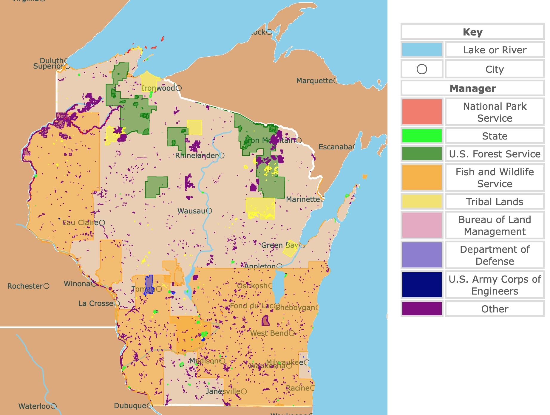 Interactive Map Of Wisconsin s National Parks And State Parks