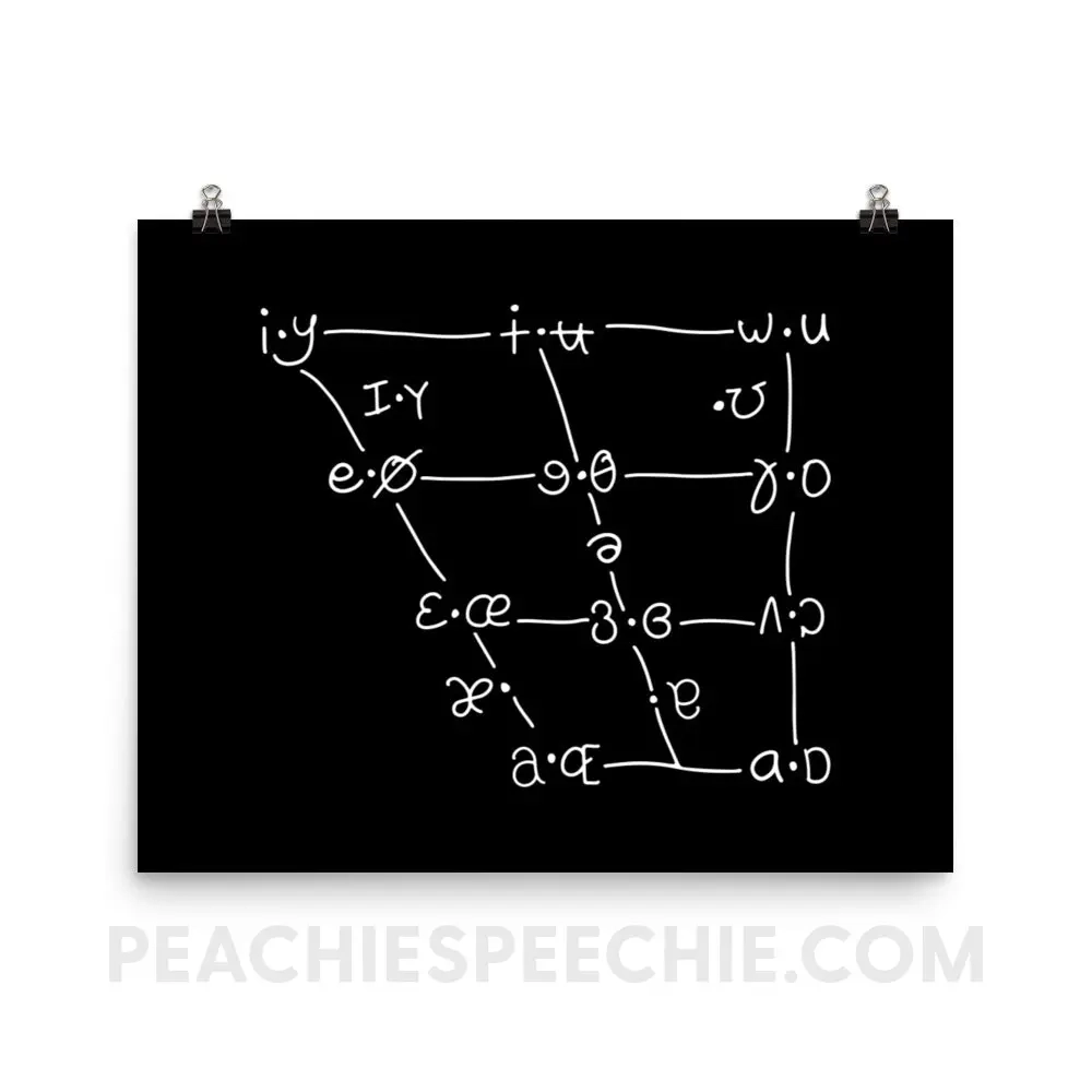 IPA Vowel Chart Poster IPA Vowel Chart Poster
