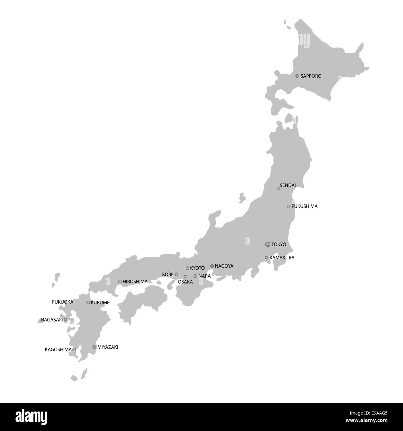 Printable Blank Map Of Japan