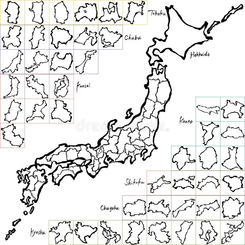 Japan Map Prefectures Stock Illustrations 779 Japan Map Prefectures Stock Illustrations Vectors Clipart Dreamstime