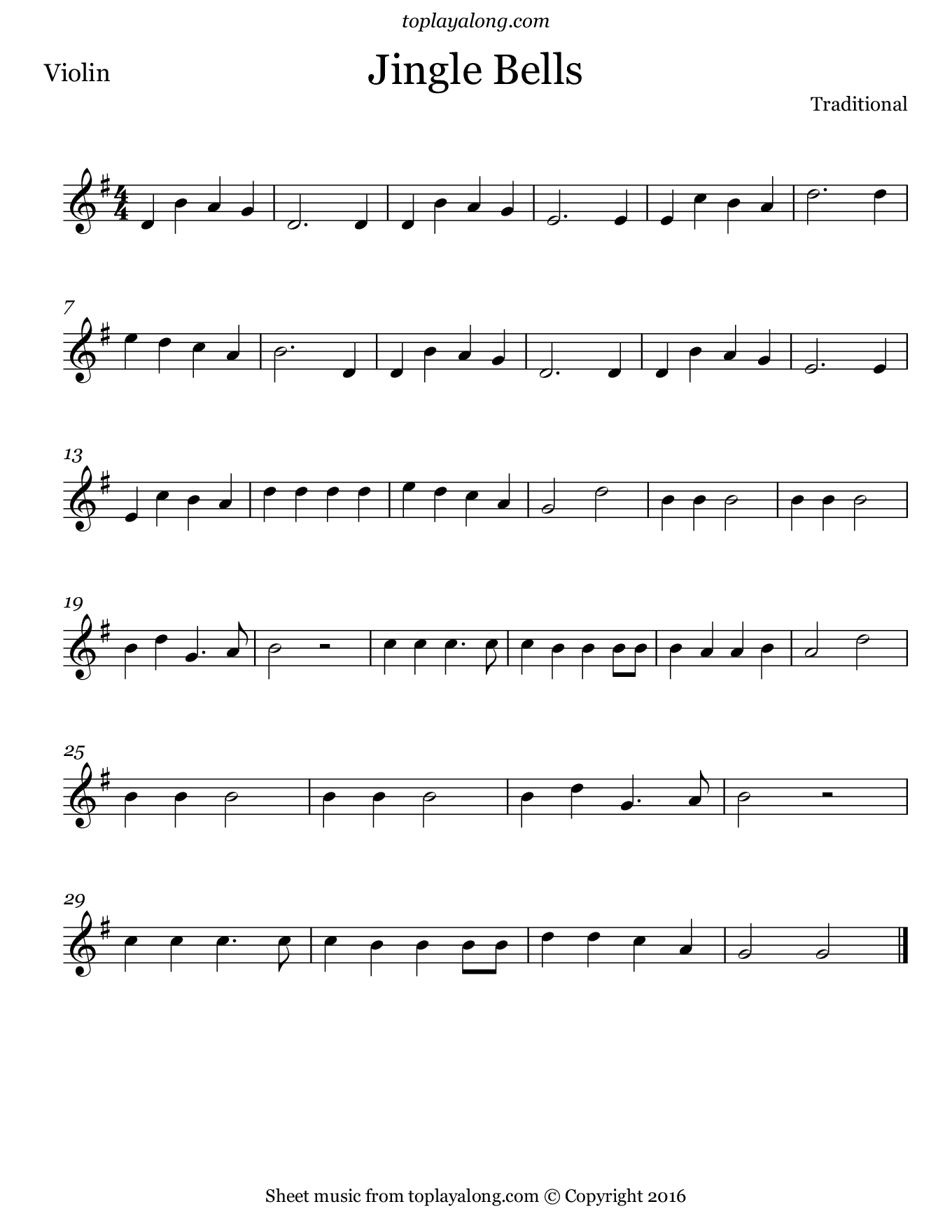 Jingle Bells Toplayalong