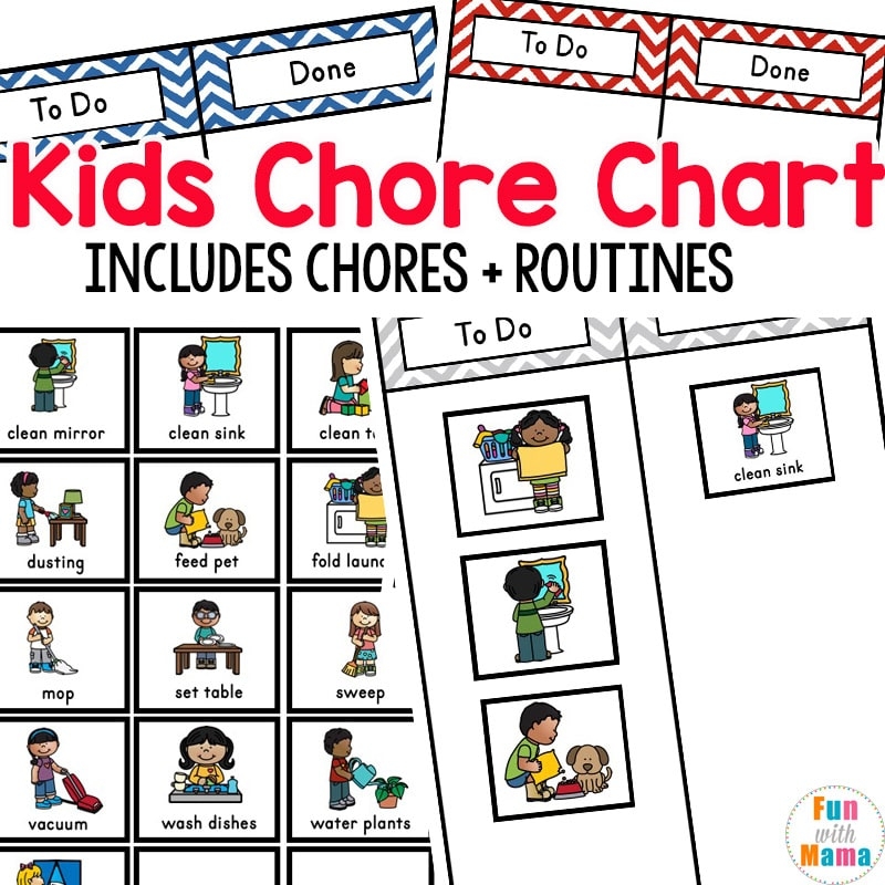 Preschool Chore Chart Printable