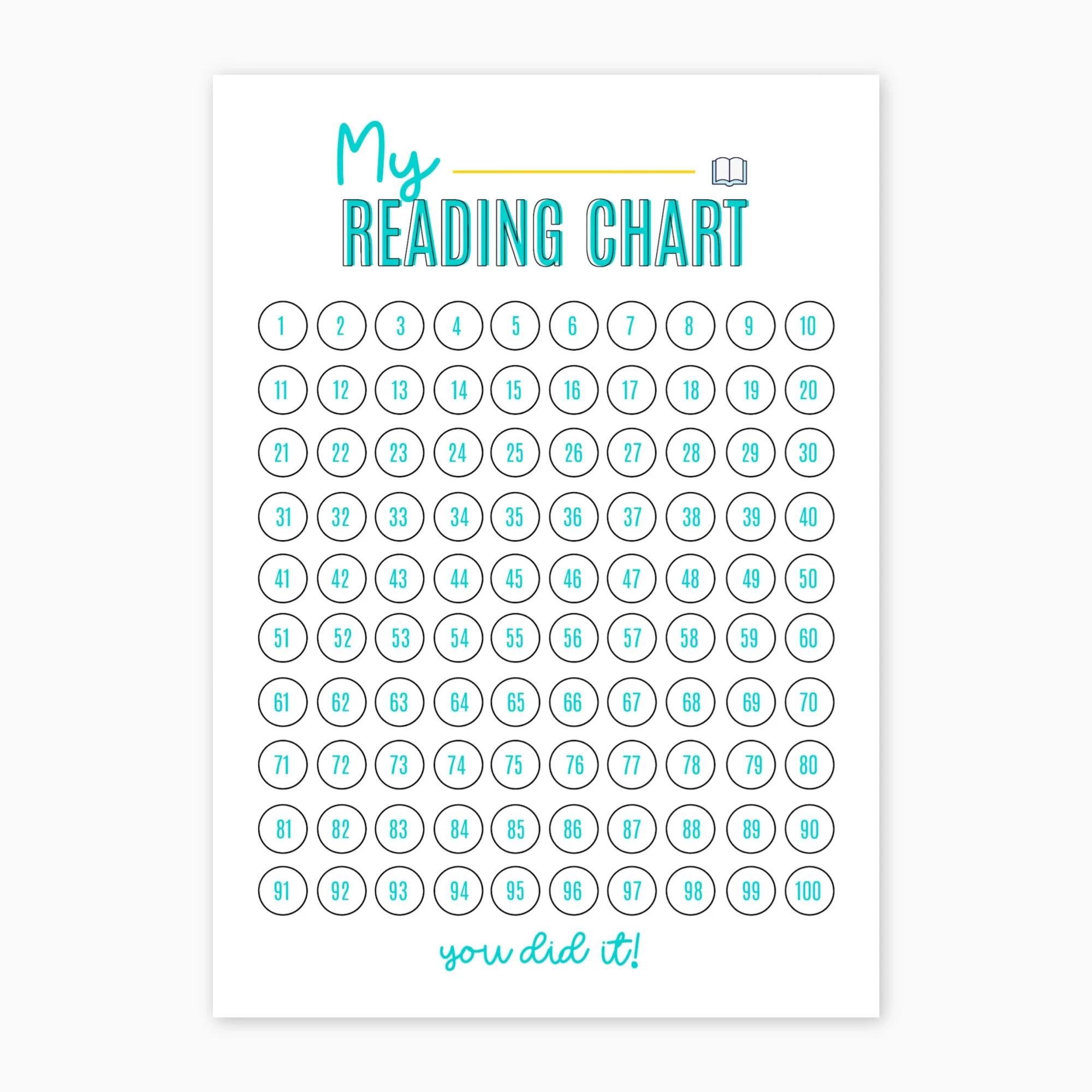 Printable Reading Chart