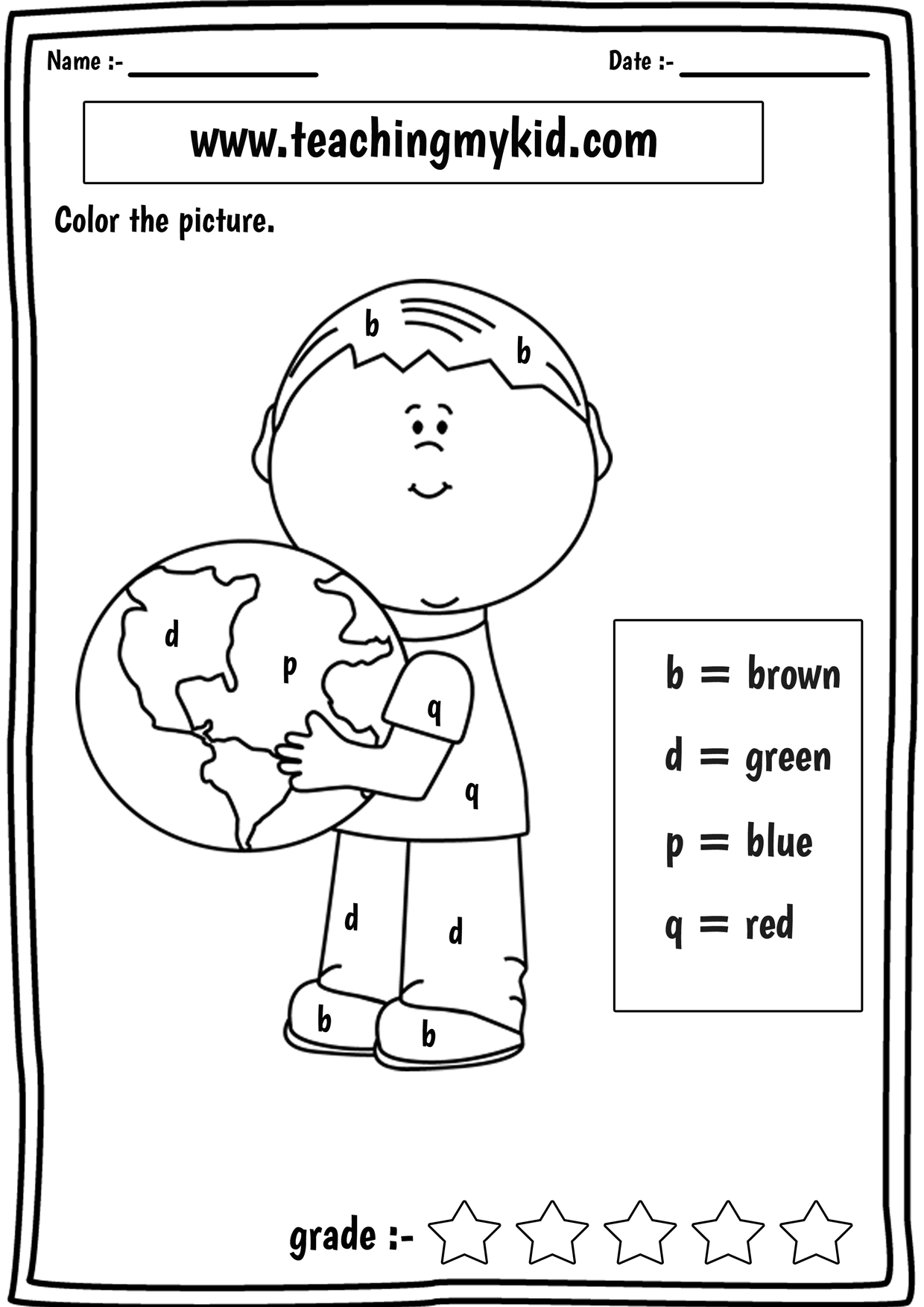 Printable Learning Worksheets For Kindergarten