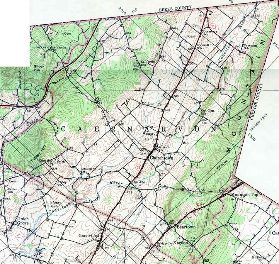 Lancaster County Pennsylvania Township Maps