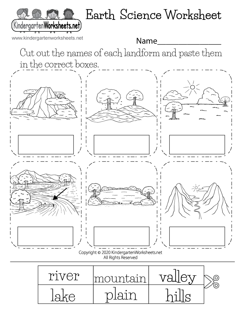 Kindergarten Science Free Printable Worksheets