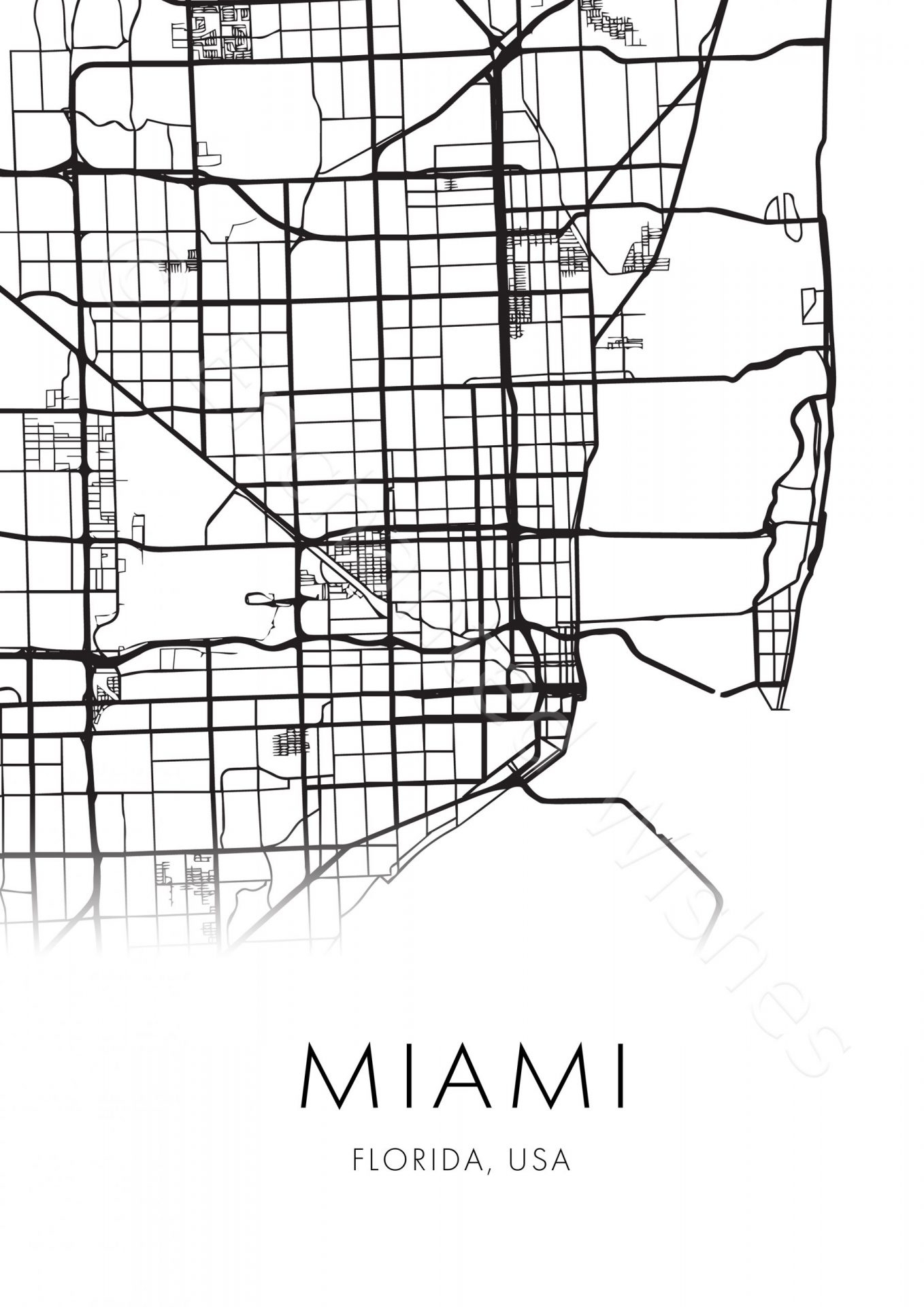 Printable Map Of Miami