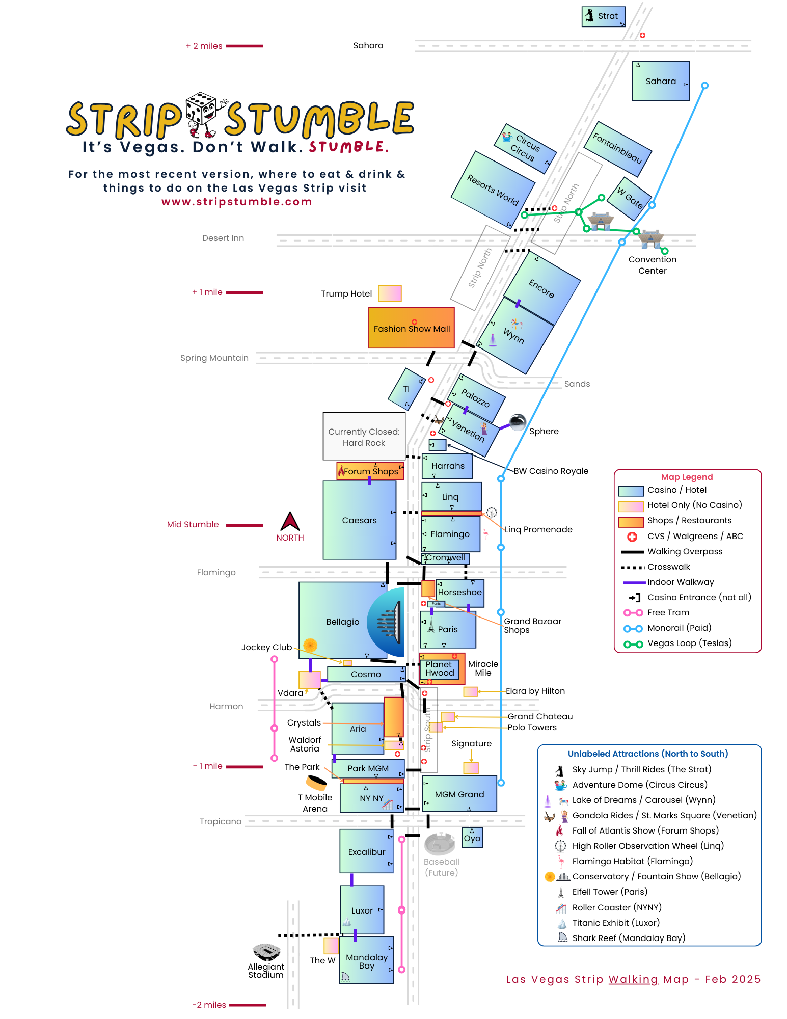 Las Vegas Strip Maps Updated Feb 2025 R vegas