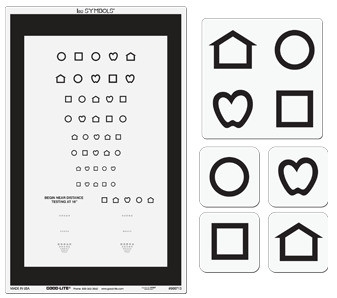 LEA SYMBOLS Combination Distance And Near Chart Medex Supply LEA SYMBOLS Combination Distance And Near Chart Medex Supply
