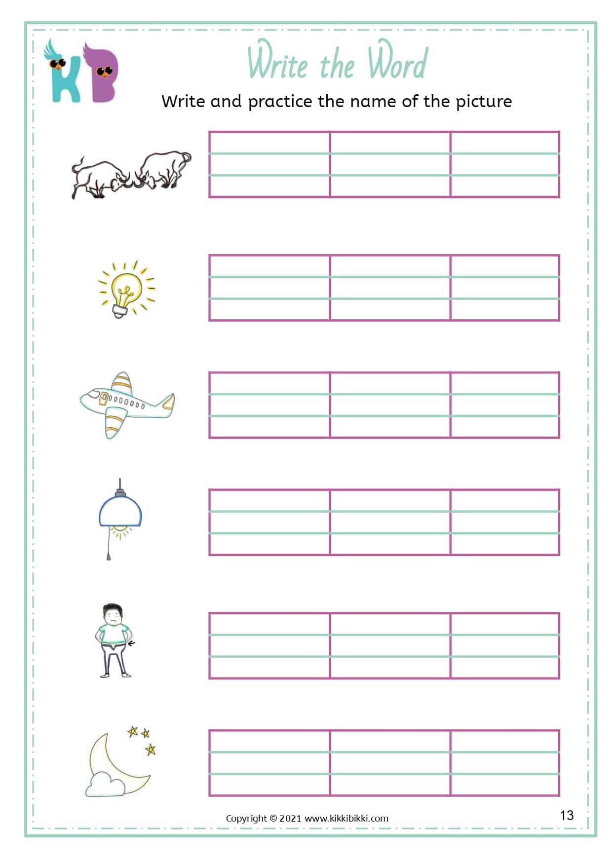 Learn To Spell Igh Words Free Phonics Worksheets KikkiBikki