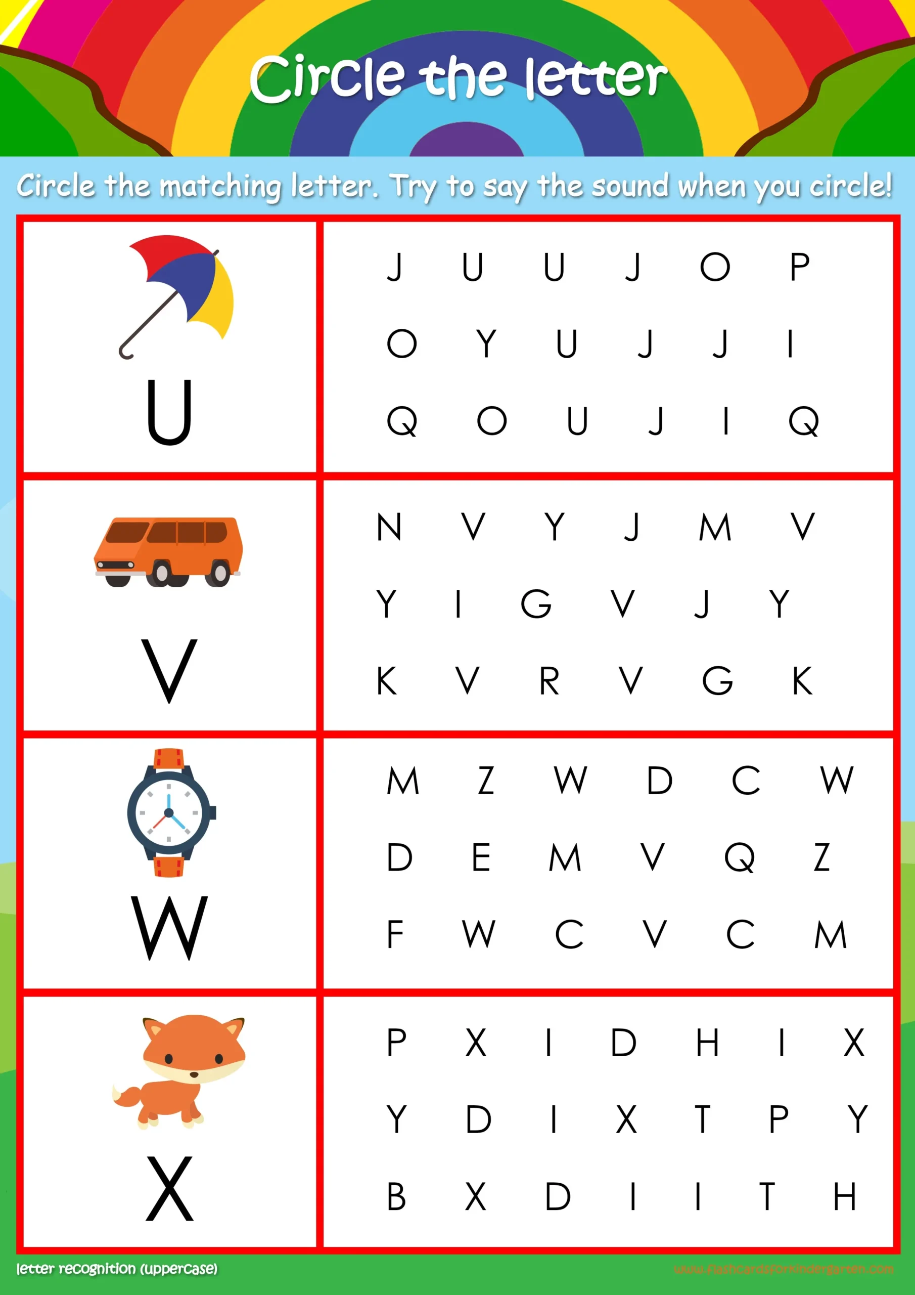 Alphabet Recognition Worksheets Printable