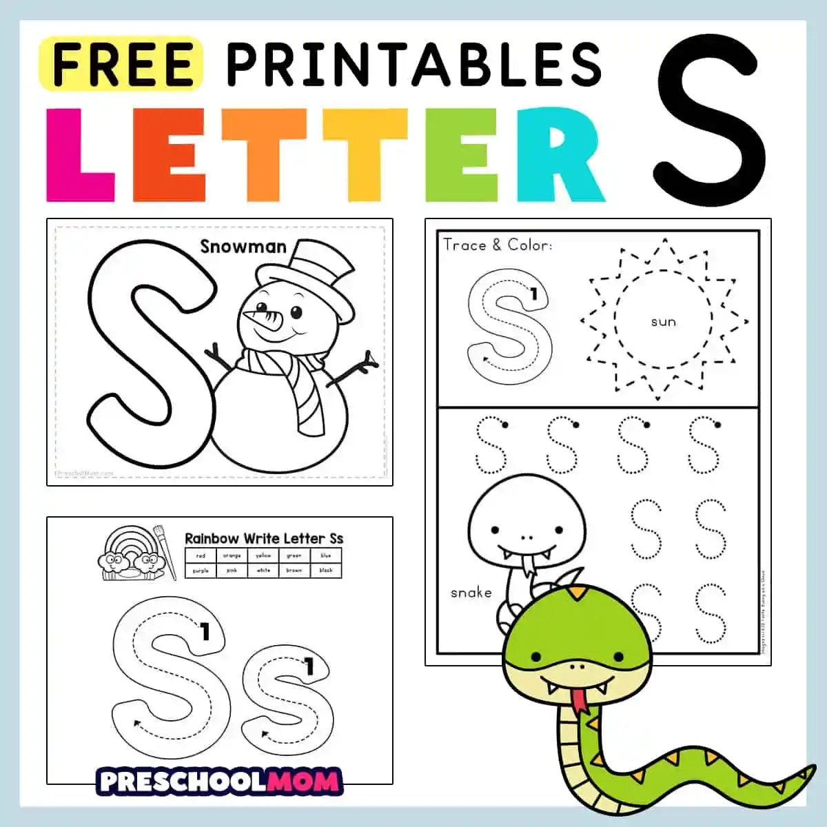 Free Printable Sheets For Preschool