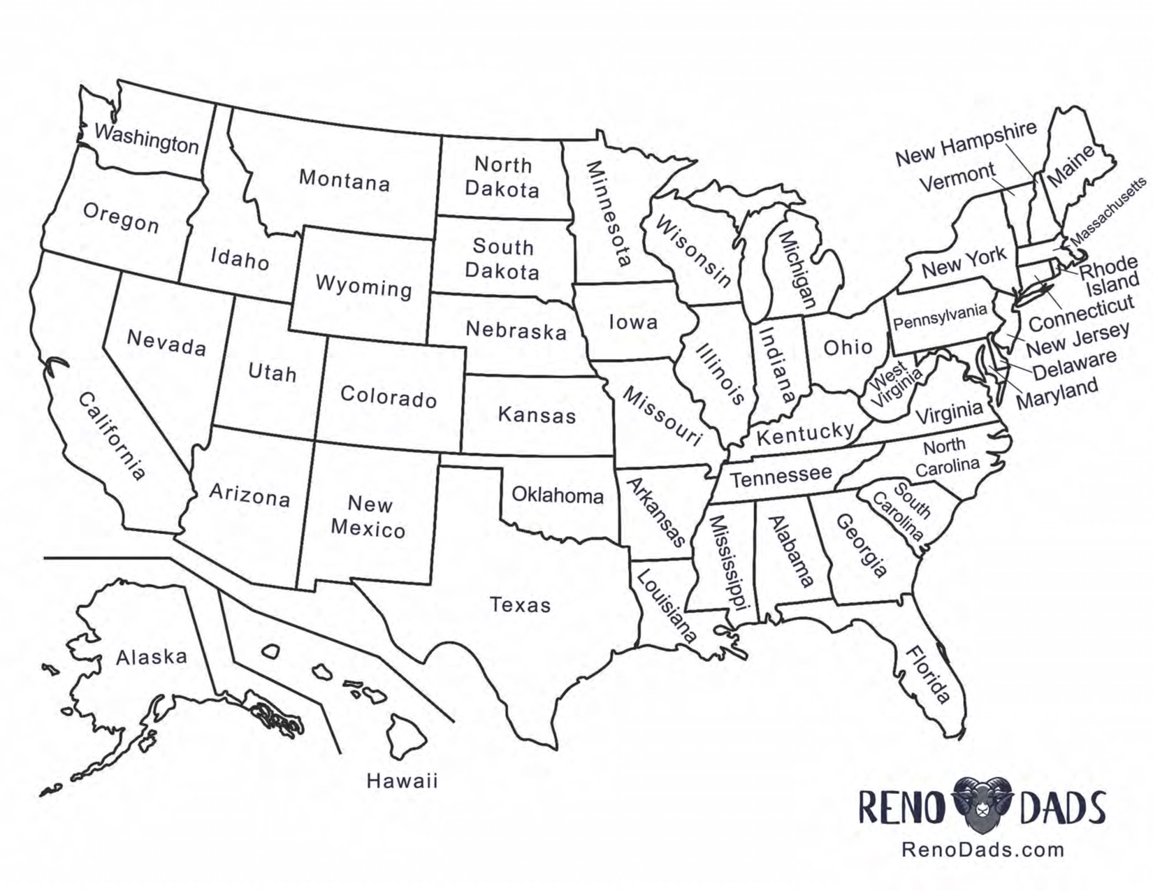 License Plate Game Printable Map