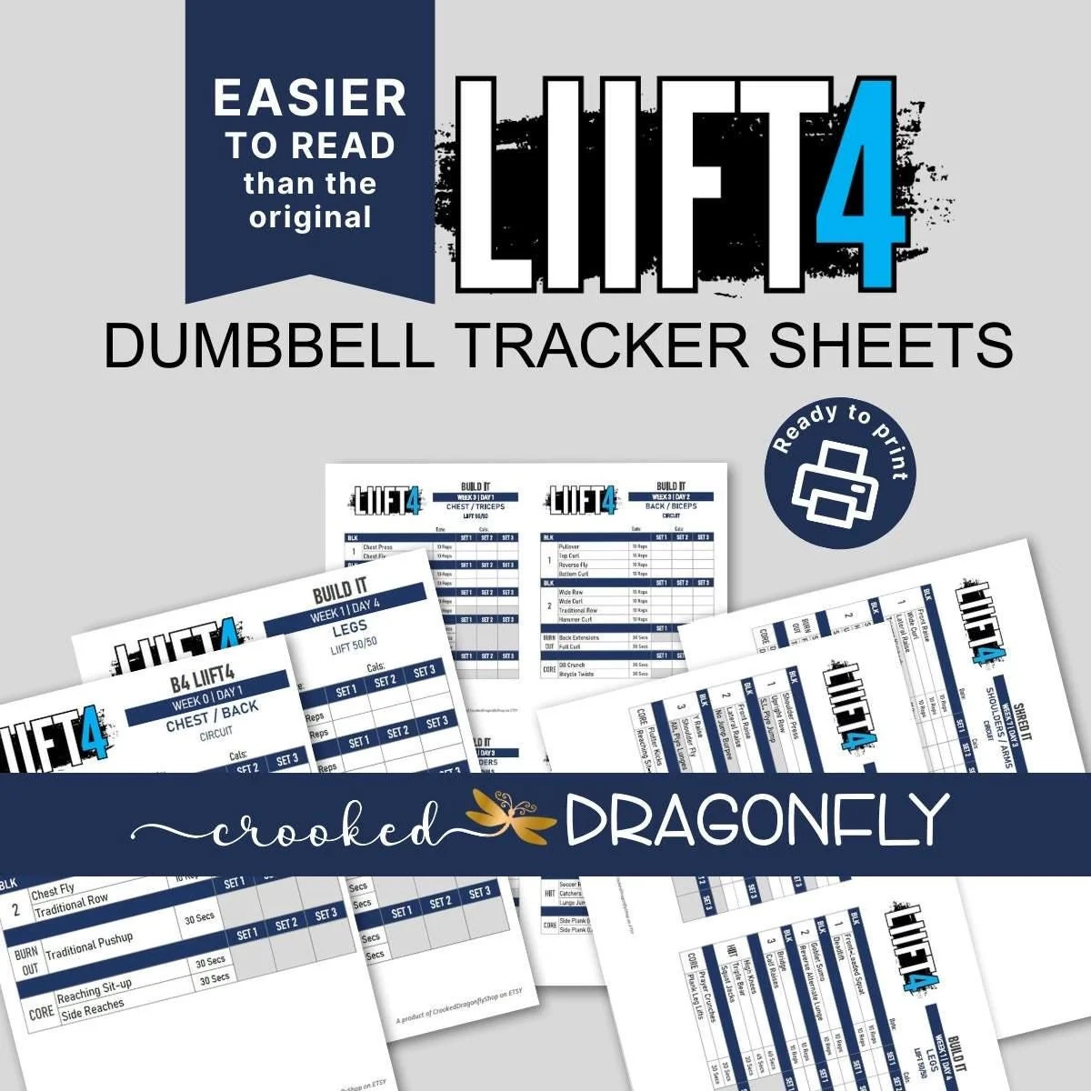 Pdf Printable Liift4 Tracker Sheet