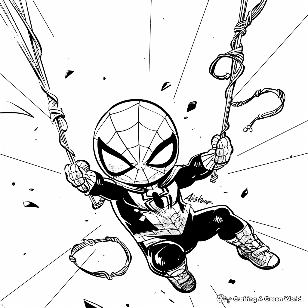 Little Spiderman Coloring Pages Free Printable 
