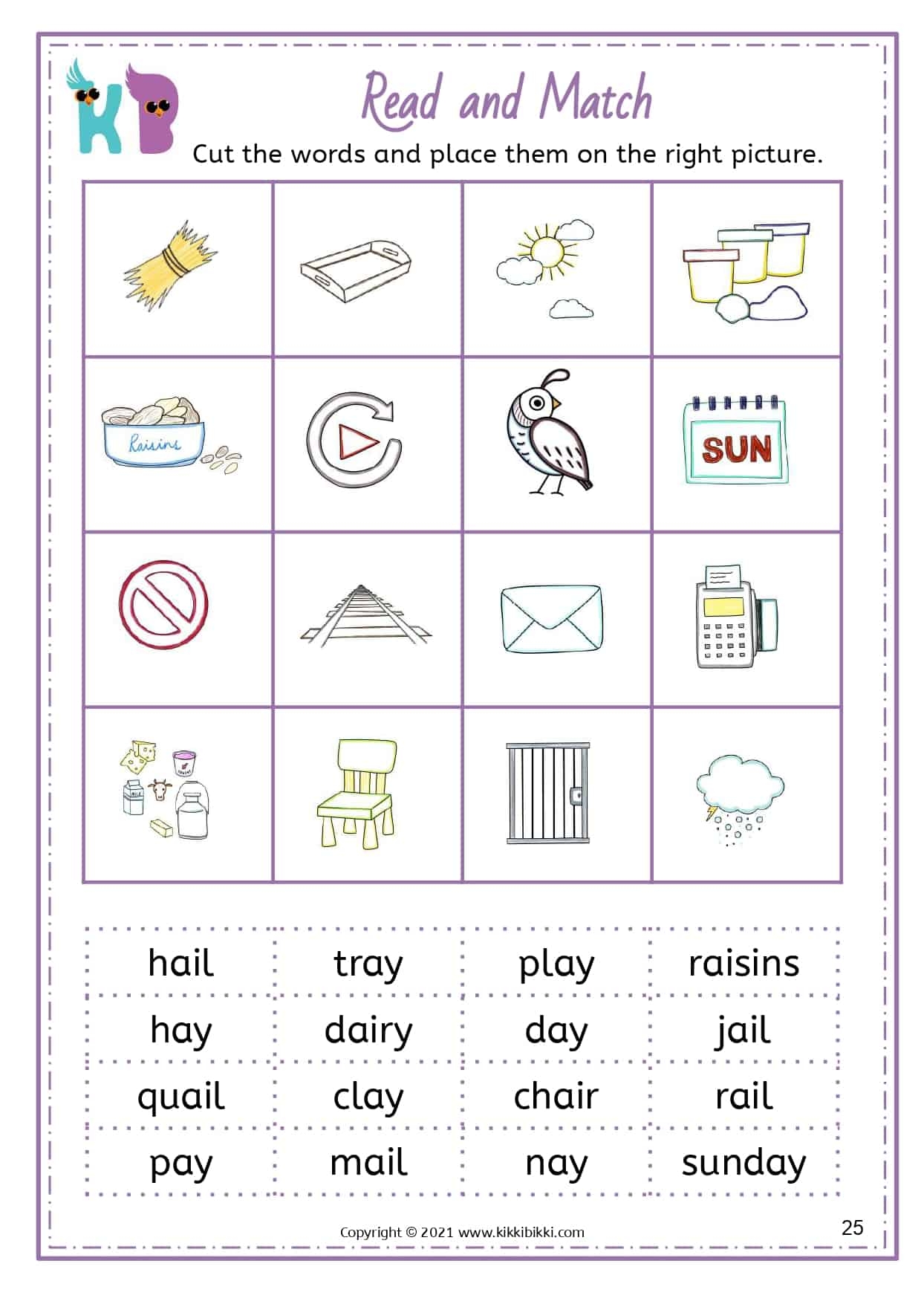 Free Printable Ai And Ay Worksheets Free Printable Ai And Ay Worksheets